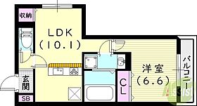 ユーフォリア  ｜ 兵庫県西宮市門戸荘9-18（賃貸アパート1LDK・3階・40.35㎡） その2