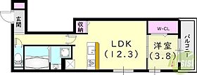 トリシア上甲子園  ｜ 兵庫県西宮市上甲子園4丁目8-19（賃貸アパート1LDK・2階・43.34㎡） その2