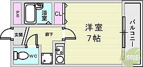 ラガーハウス  ｜ 兵庫県神戸市東灘区本庄町2丁目（賃貸マンション1R・4階・22.44㎡） その2