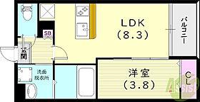 Luca春風  ｜ 兵庫県西宮市甲子園春風町（賃貸アパート1LDK・2階・30.15㎡） その2