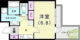 silus東灘深江  ｜ 兵庫県神戸市東灘区深江本町3丁目（賃貸マンション1K・14階・25.73㎡） その2