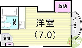 ラナハウス  ｜ 兵庫県神戸市東灘区住吉本町1丁目（賃貸マンション1R・4階・16.00㎡） その2