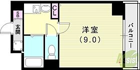 CASA A-1  ｜ 兵庫県西宮市田代町14-15（賃貸マンション1K・2階・26.80㎡） その2