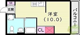 KRフラット  ｜ 兵庫県西宮市南昭和町（賃貸アパート1R・3階・27.00㎡） その2