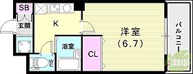 Collection甲東園  ｜ 兵庫県西宮市段上町1丁目13-23（賃貸マンション1K・3階・22.40㎡） その2