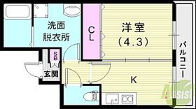 パークステージ夙川  ｜ 兵庫県西宮市西田町5-5（賃貸マンション1K・3階・25.04㎡） その2