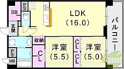 エクセルハイム東灘 4階/-