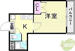 ロイヤルコート神戸岡本 4階