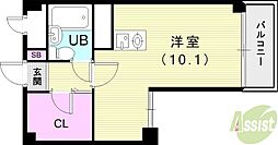 ホープ芦屋 ワンルームの間取図画像