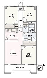 間取図画像 3LDK