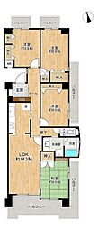 ナビウッディ一宮マンション 4LDKの間取図画像