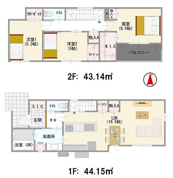 間取りを拡大表示