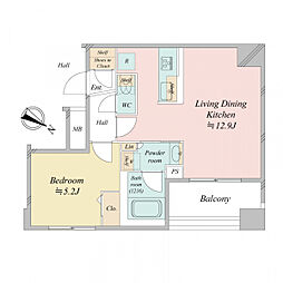 間取図画像 1LDK