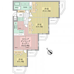 間取図画像 3LDK