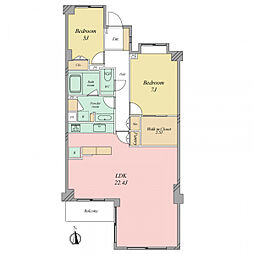 間取図画像 2LDK