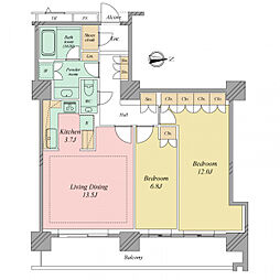 間取図画像 2LDK