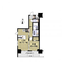 プレサンスロジェ丸の内CENTRALCASA 1LDKの間取図画像