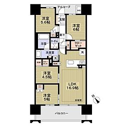 グランフォーリア安城 4LDKの間取図画像
