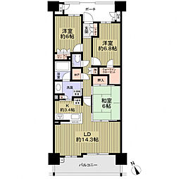 間取図画像 3LDK