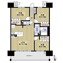 ファミリアーレ名古屋港レジデンス 3LDKの間取図画像