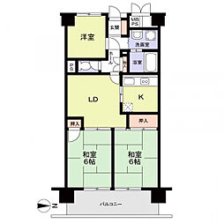 ダイアパレス堀田 3LDKの間取図画像