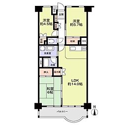 コミュニタス千代が丘S棟 3LDKの間取図画像