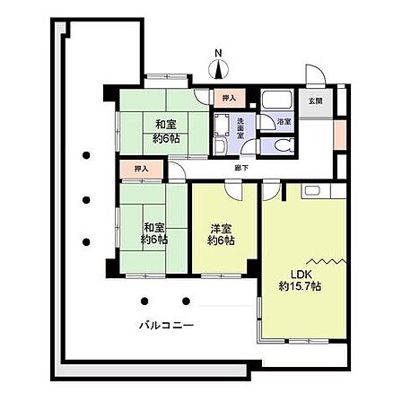 3LDK 間取り