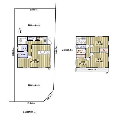 間取り 名古屋市南区三吉町2丁目中古戸建