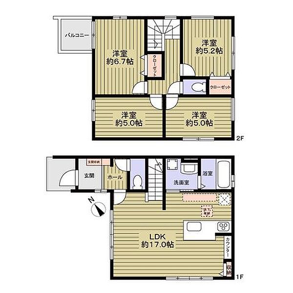 間取りを拡大表示