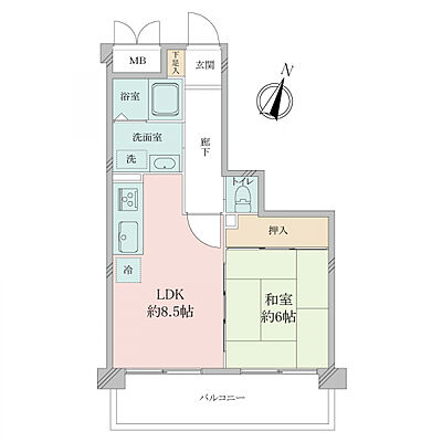 間取り セレーノ甲南山手 1階/-