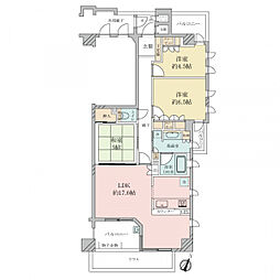 ディアエスタ・ミオ住吉壱番館 3LDKの間取図画像