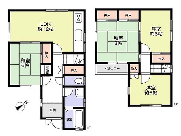 間取りを拡大表示