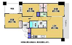 間取図画像 3LDK
