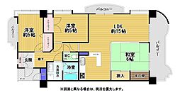 サンライフ守恒2 3LDKの間取図画像