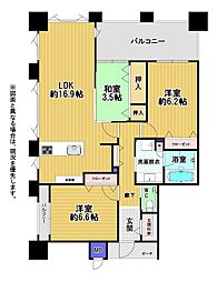 シティガーデンボンジョーノA 3LDKの間取図画像