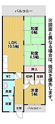 グランドハイツ鷹の巣 3LDKの間取図画像