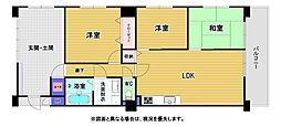 コープ野村香春口 3LDKの間取図画像