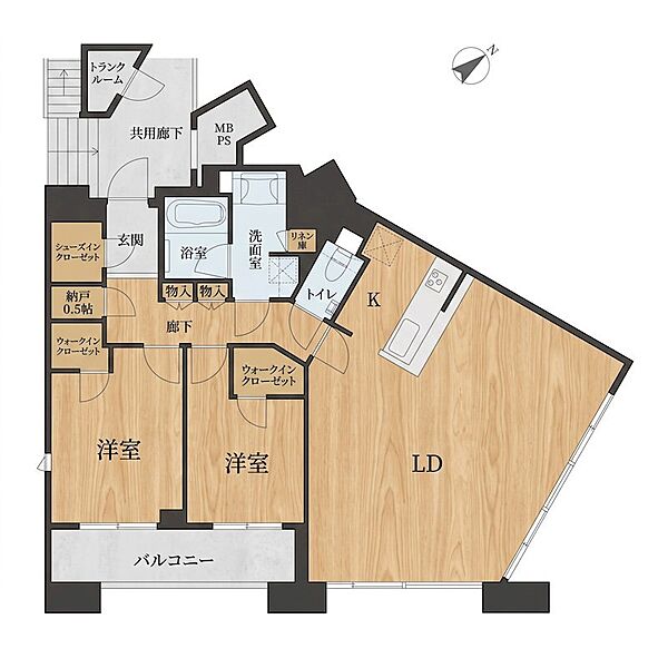 間取りを拡大表示