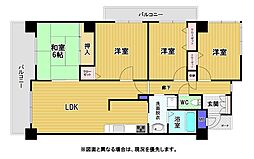 ディアヒルズ小倉井堀けやきが丘四番館 4LDKの間取図画像
