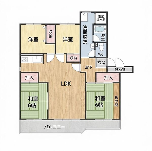 間取りを拡大表示