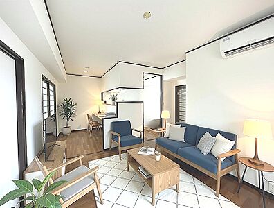 外観:明るく開放的なリビング。多様な暮らし方をサポートします。※家具はCGです。家具配置のご参考にされてください。 外観:明るく開放的なリビング。多様な暮らし方をサポートします。※家具はCGです。家具配置のご参考にされてください。