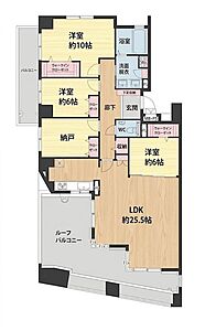 間取り:人気の角部屋&南向きバルコニー♪日当たり良好なSLDKです。 間取り:人気の角部屋&南向きバルコニー♪日当たり良好なSLDKです。