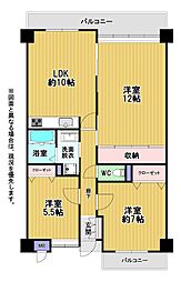 間取図画像 3LDK