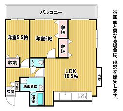 間取図画像 2LDK