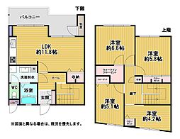 アンビエント小倉C棟 4LDKの間取図画像