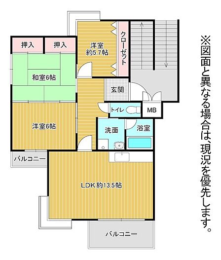 3LDK 間取り