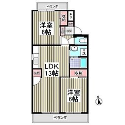 行田ハイツ1号棟 2階/206