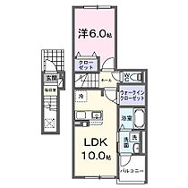 山梨県南アルプス市東南湖1368-3（賃貸アパート1LDK・2階・44.88㎡） その2