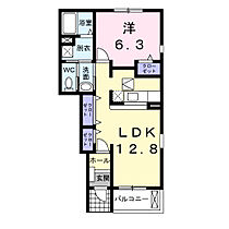 山梨県南アルプス市浅原218-1（賃貸アパート1LDK・1階・46.49㎡） その2