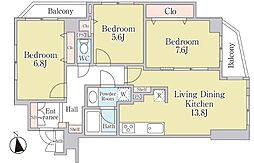 間取図画像 3LDK
